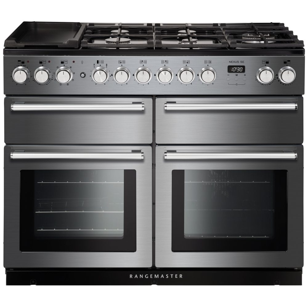 Rangemaster NEXSE110DFSS/C Nexus SE 110cm Dual Fuel Range Cooker 11823 - STAINLESS STEEL