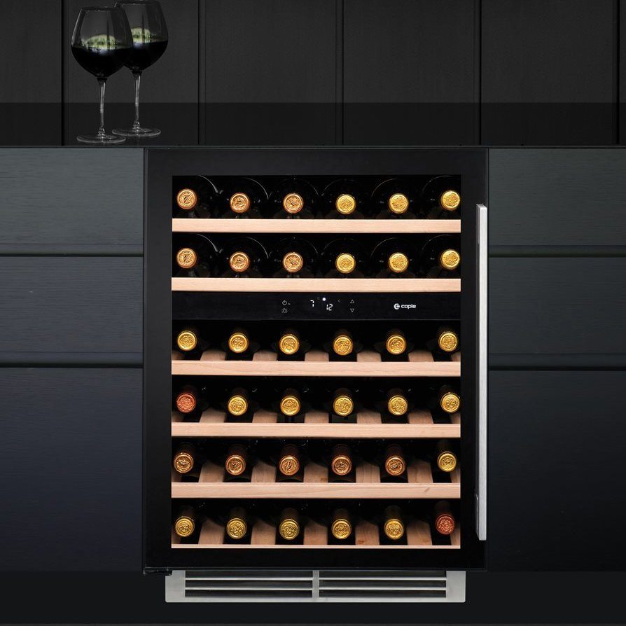 Caple WI6134 60cm Undercounter Dual Zone Wine Cooler BLACK