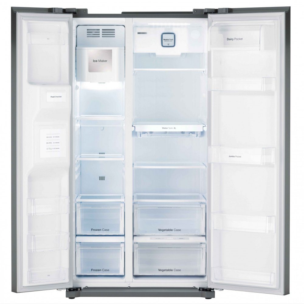 Daewoo Frag53np7s American Fridge Freezer Ice Water No Plumbing