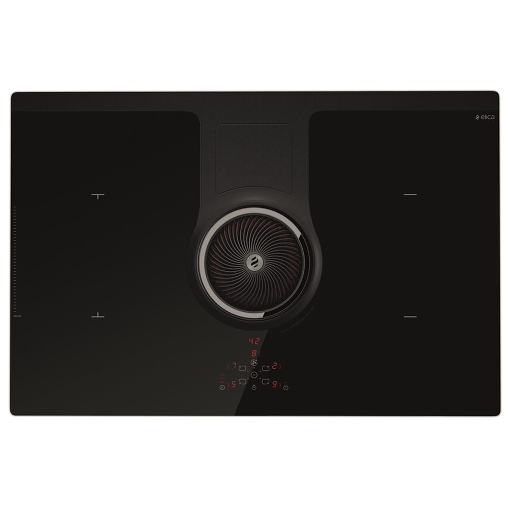 Elica NIKOLATESLA DO 83cm Ducted Air Venting Induction Hob BLACK