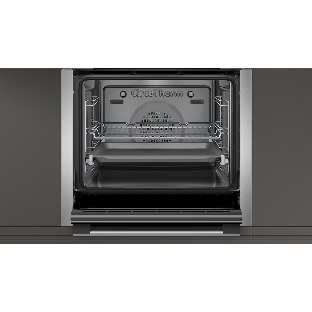 Neff B3ace4hn0b N50 Circotherm Single Oven Slideaway Door Stainless Steel