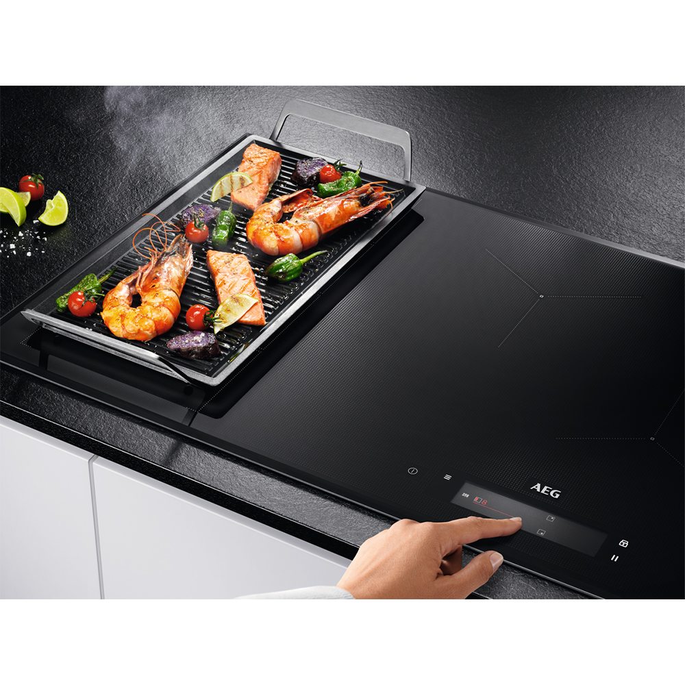 AEG IAE84850FB 78cm 4 Zone MaxiSense Induction Hob BLACK Appliance City