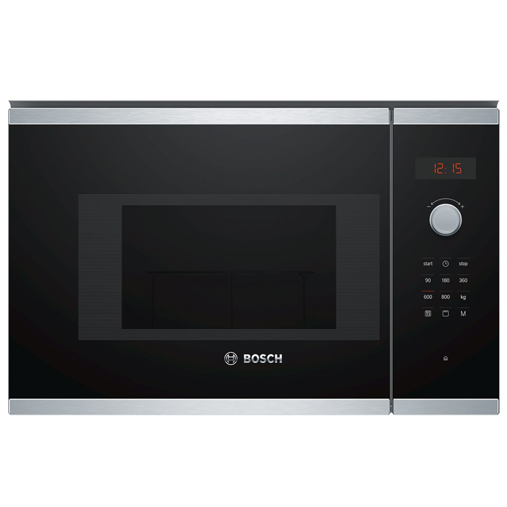 Bosch BEL523MS0B Serie 4 Built In Microwave & Grill For Wall Unit - STAINLESS STEEL