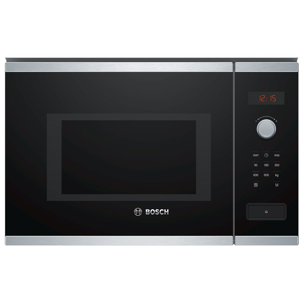 Bosch BFL553MS0B Series 4 Built In Microwave For Tall Housing - STAINLESS STEEL