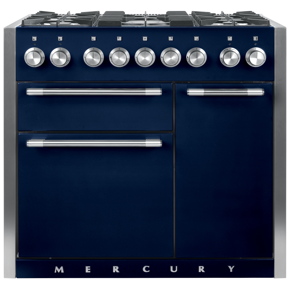 Mercury MCY1000DFIN 100cm Dual Fuel Range Cooker - INDIGO