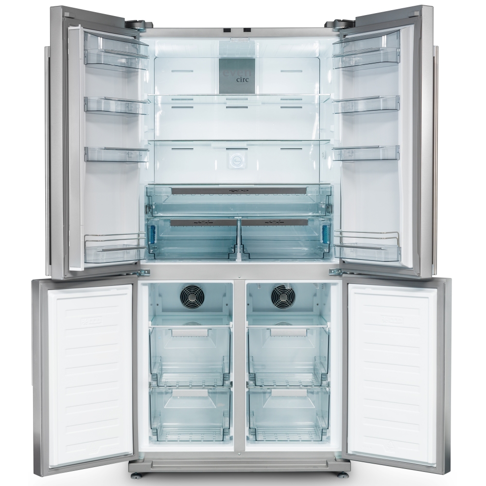 Rangemaster RSXS18SS/C French Style Four Door Fridge Freezer Non Ice