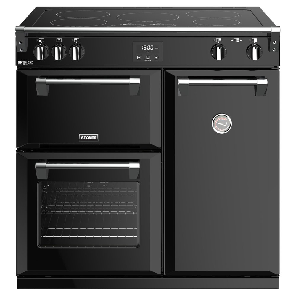 Stoves RICHMOND DX S900EIBK 4905 Richmond Deluxe 90cm Induction Range Cooker BLACK Appliance