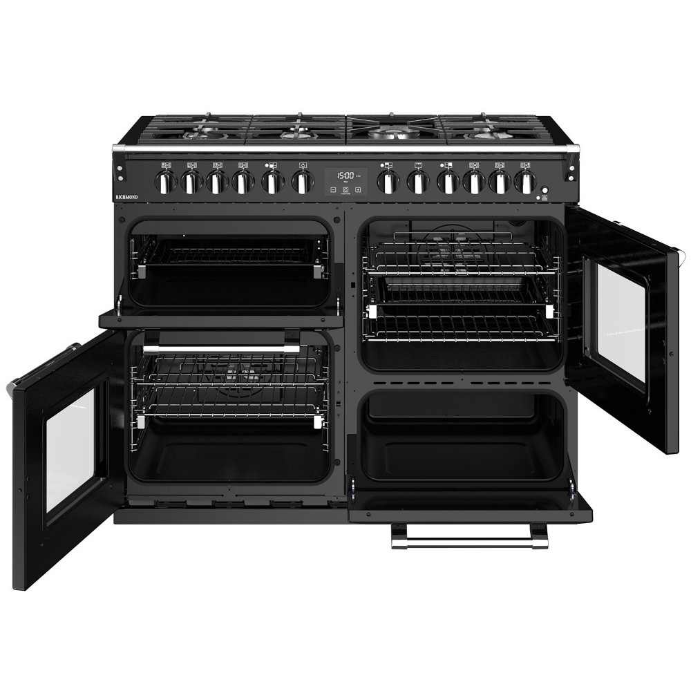 Stoves RICHMOND S1100DFBK 4466 Richmond 1100mm Dual Fuel Cooker BLACK