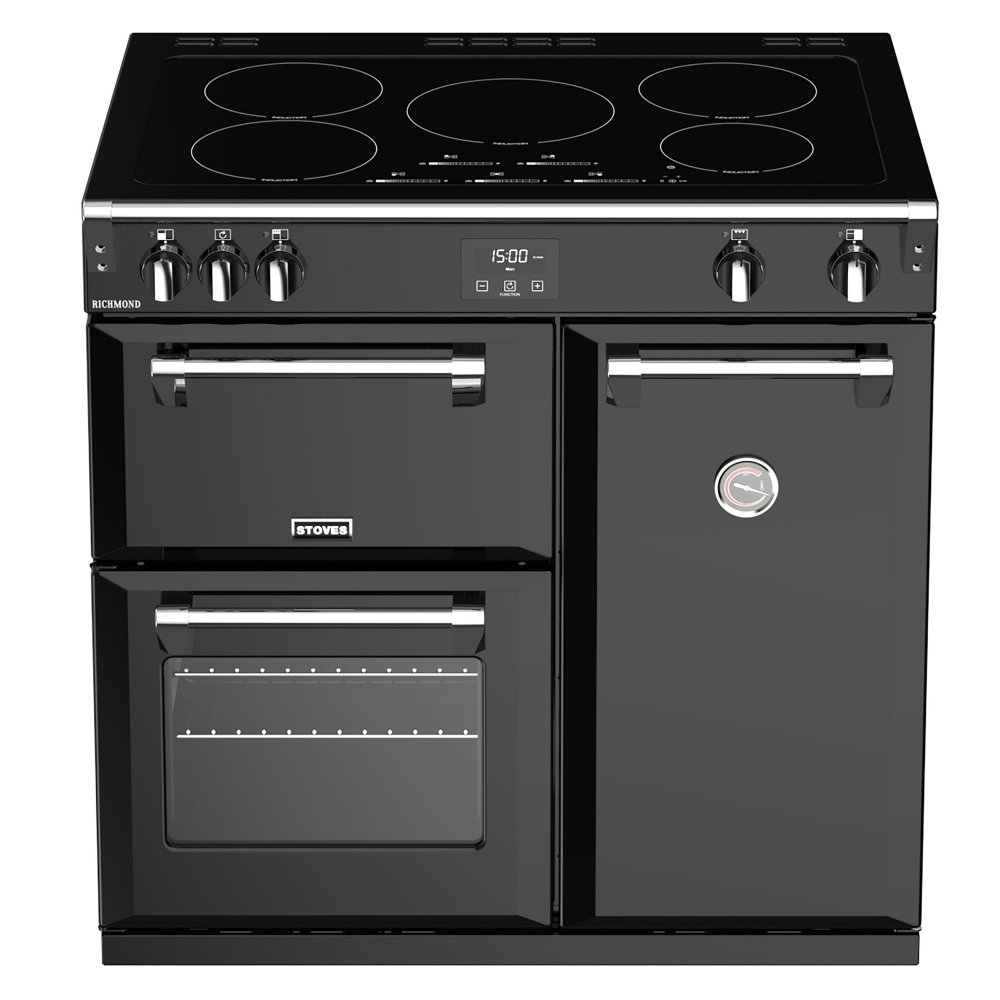 Stoves RICHMOND S900EIBK 4445 Richmond 900mm Induction Range Cooker BLACK Appliance City