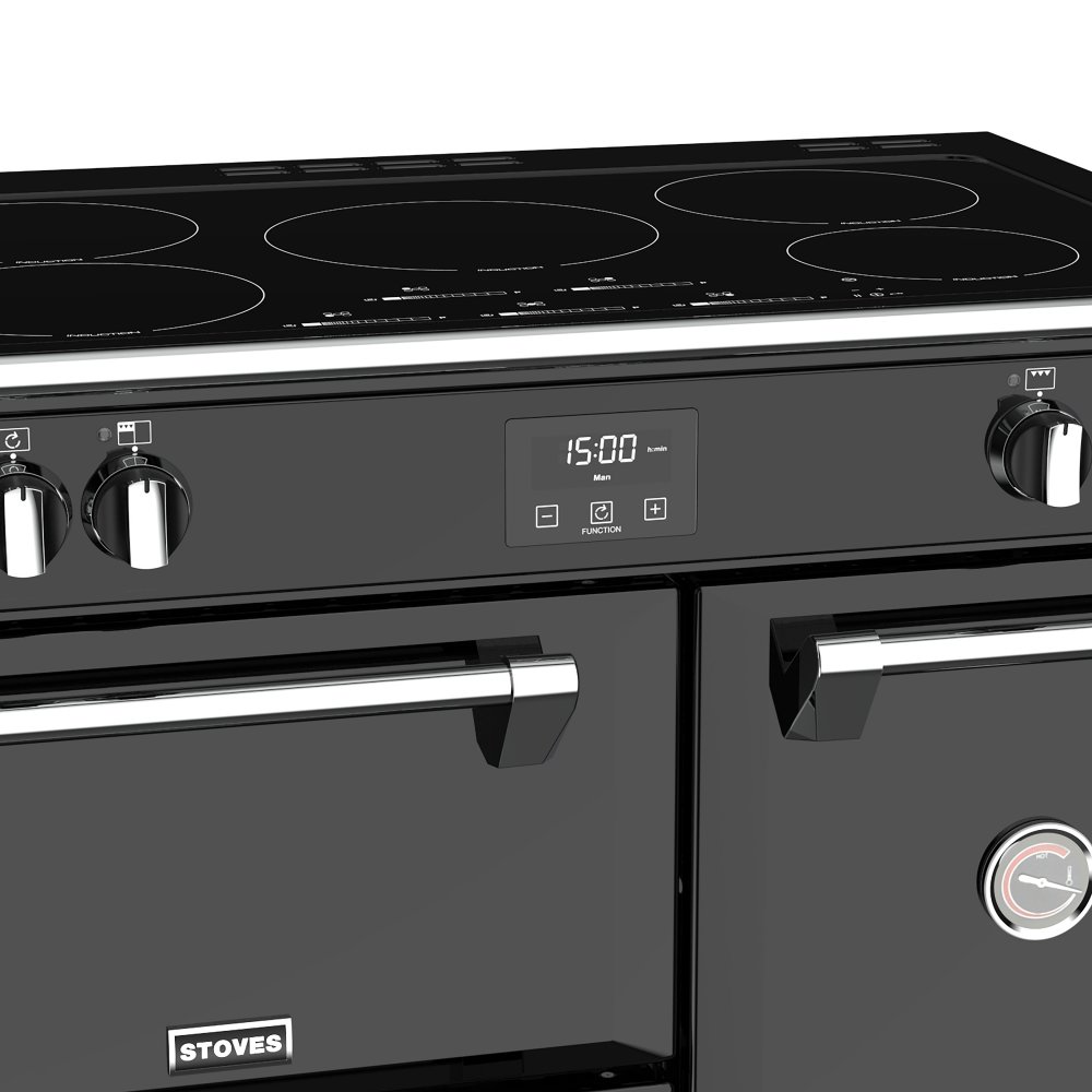 Stoves RICHMOND S900EIBK 4445 Richmond 900mm Induction Range Cooker BLACK Appliance City
