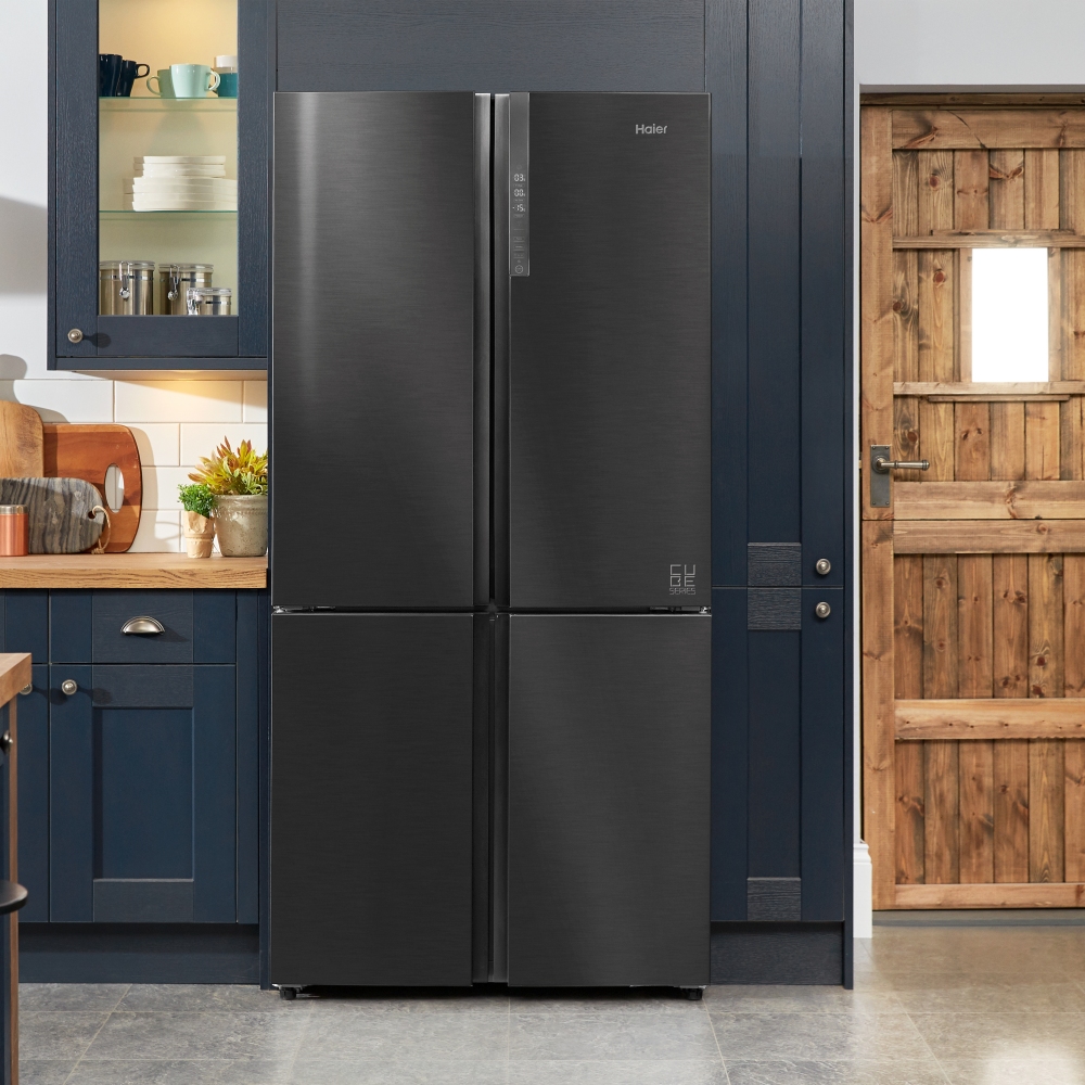 Haier HTF610DSN7 Cube Series American Style Four Door Fridge Freezer