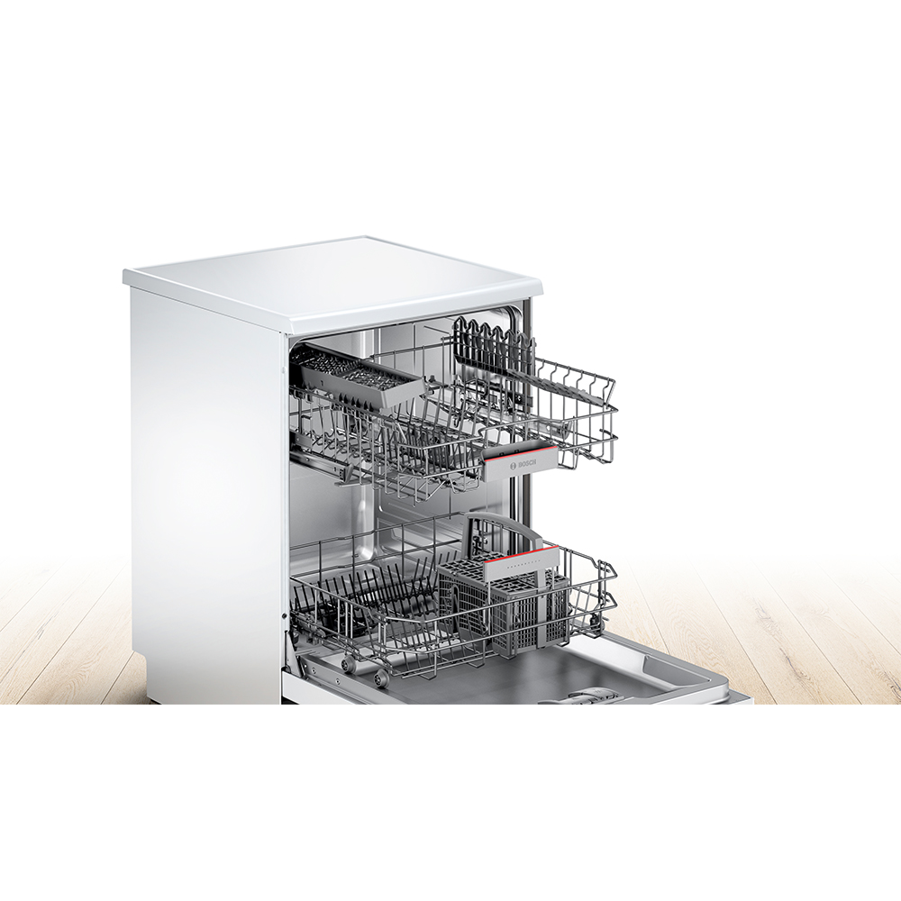 Bosch Sms46iw10g 60cm Serie 4 Freestanding Dishwasher White