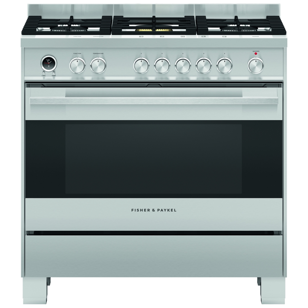 Fisher Paykel Or90sdg6x1 90cm Pyrolytic Dual Fuel Range Cooker