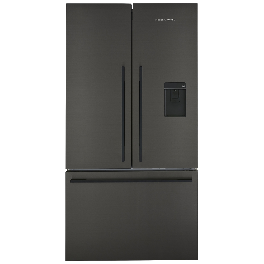 Fisher Paykel RF540ADUB7 Series 7 French Style Fridge Freezer With Ice & Water - BLACK STEEL