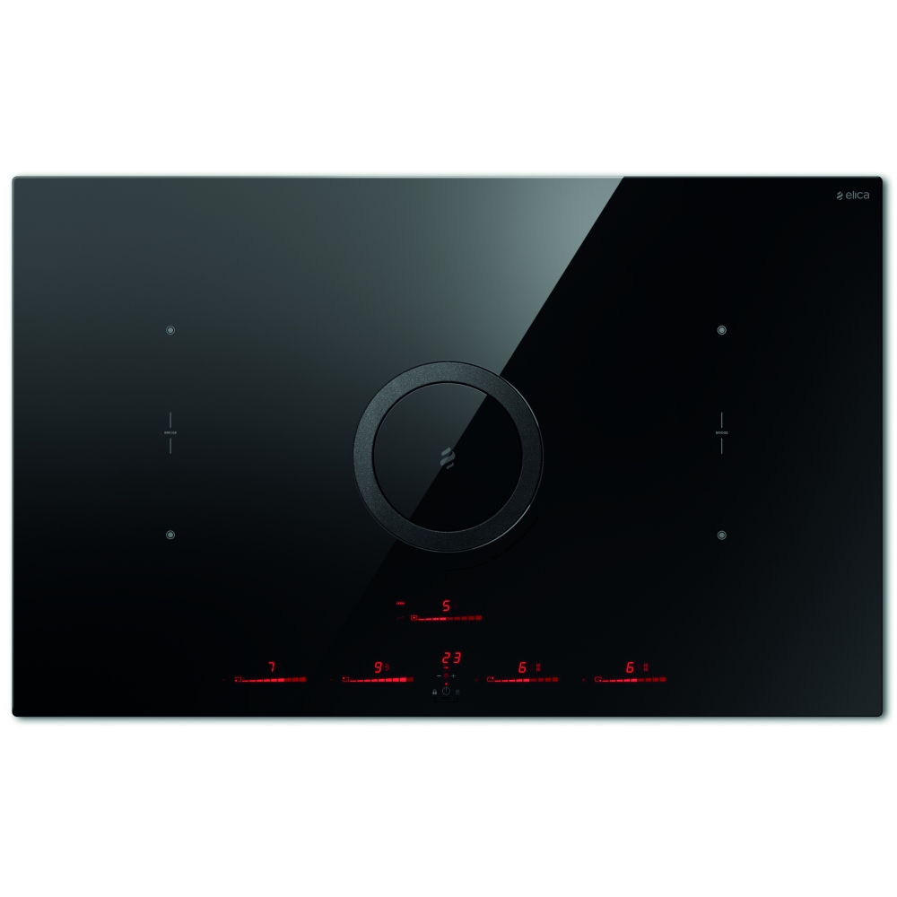 Elica NIKOLATESLA SWITCH DO 83cm Nikolatesla Switch Ducted Air Venting Induction Hob – BLACK