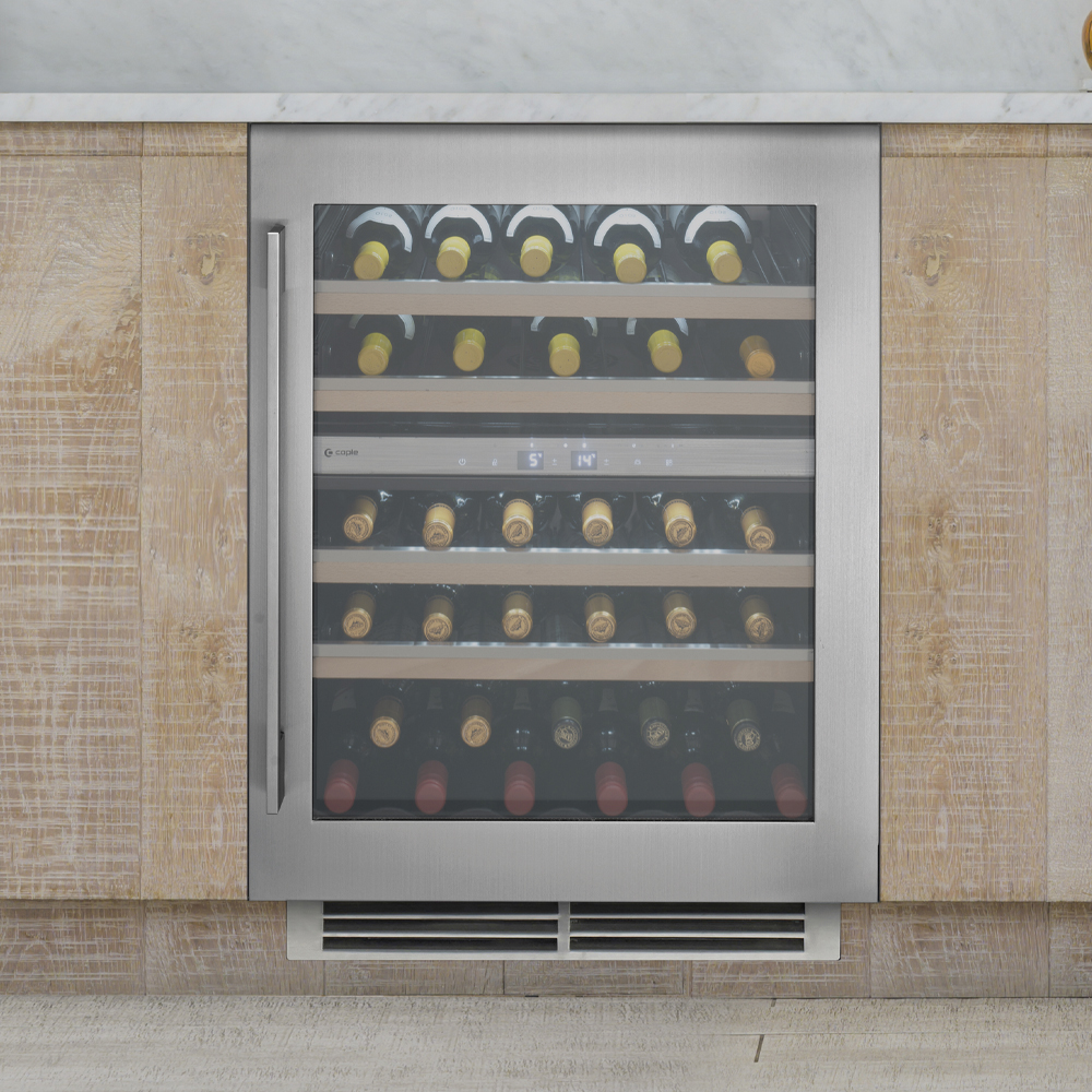 Caple WI6150 60cm Sense Premium Undercounter Dual Zone Wine Cooler – STAINLESS STEEL