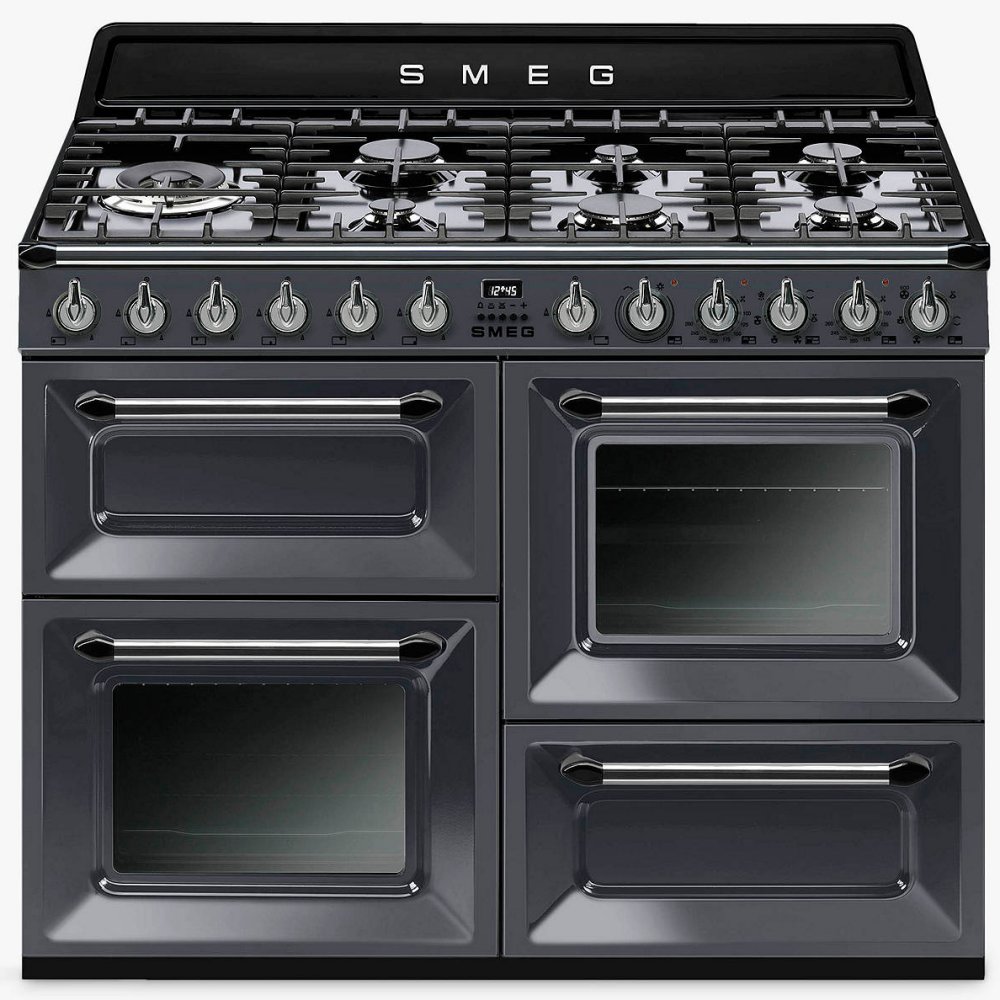 Smeg TR4110GR 110cm Victoria Dual Fuel Range Cooker - SLATE