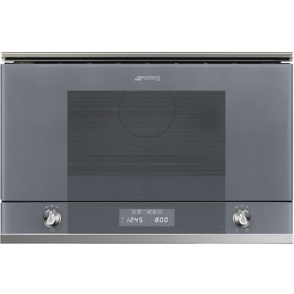 Smeg Mp122s1 Linea Built In Microwave And Grill For Wall Unit