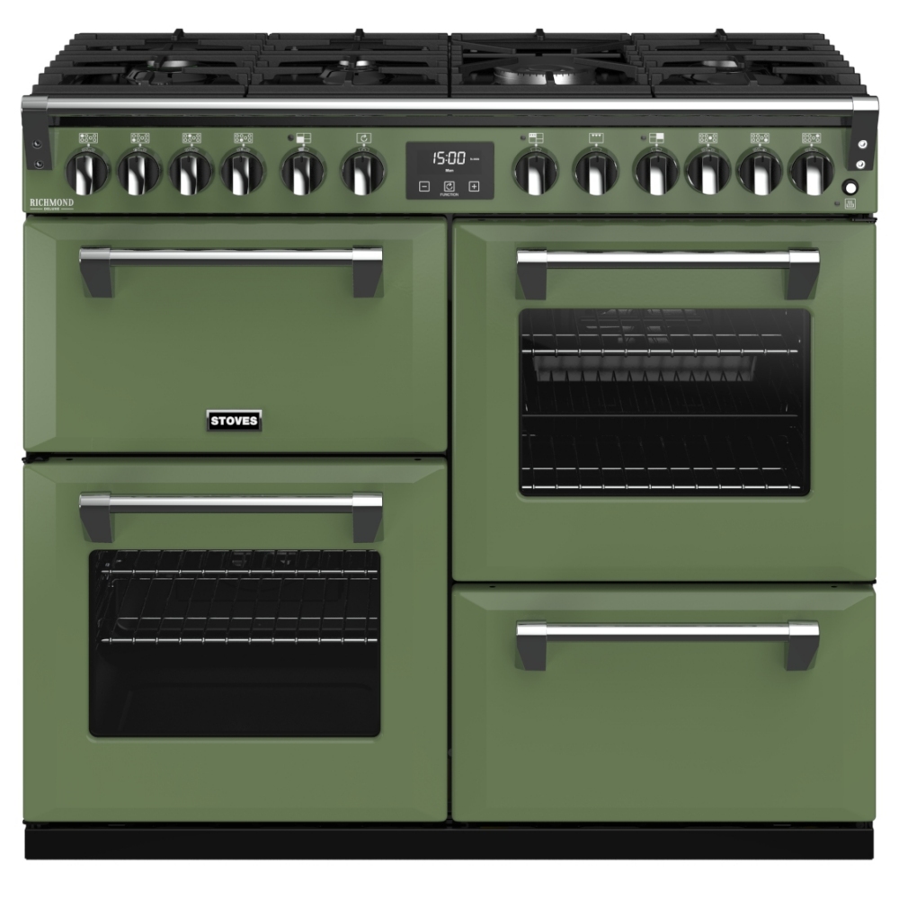 Stoves RICHMOND DX S1000DFCBSGR Richmond 1000mm Dual Fuel Cooker