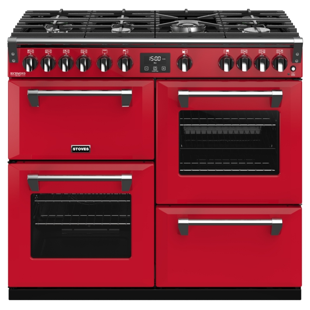 Stoves RICHMOND DX S1000GCBHJA Stoves Richmond 1000mm Gas Range RED