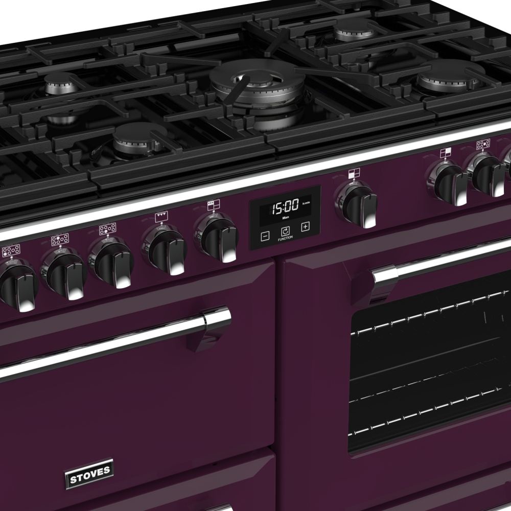 Stoves RICHMOND DX S1100GCBWBE Stoves Richmond 1100mm Gas Range PURPLE Appliance City