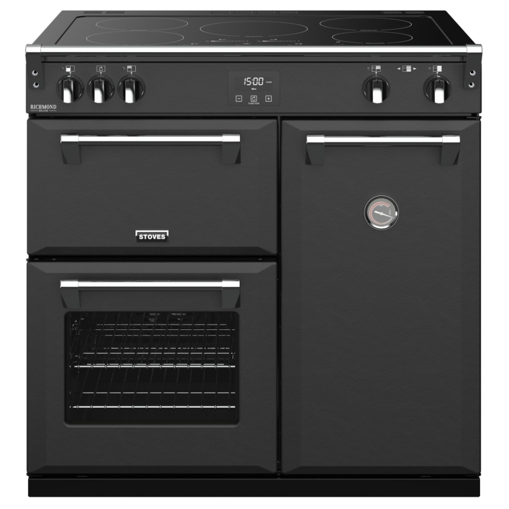 Stoves RICHMOND DX S900EICBANT Richmond Deluxe 90cm Induction Range Cooker - ANTHRACITE