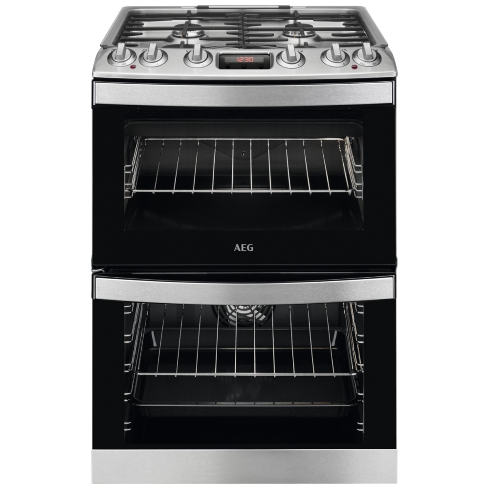 AEG CKB6540ACM 60cm Freestanding Dual Fuel Cooker STAINLESS STEEL