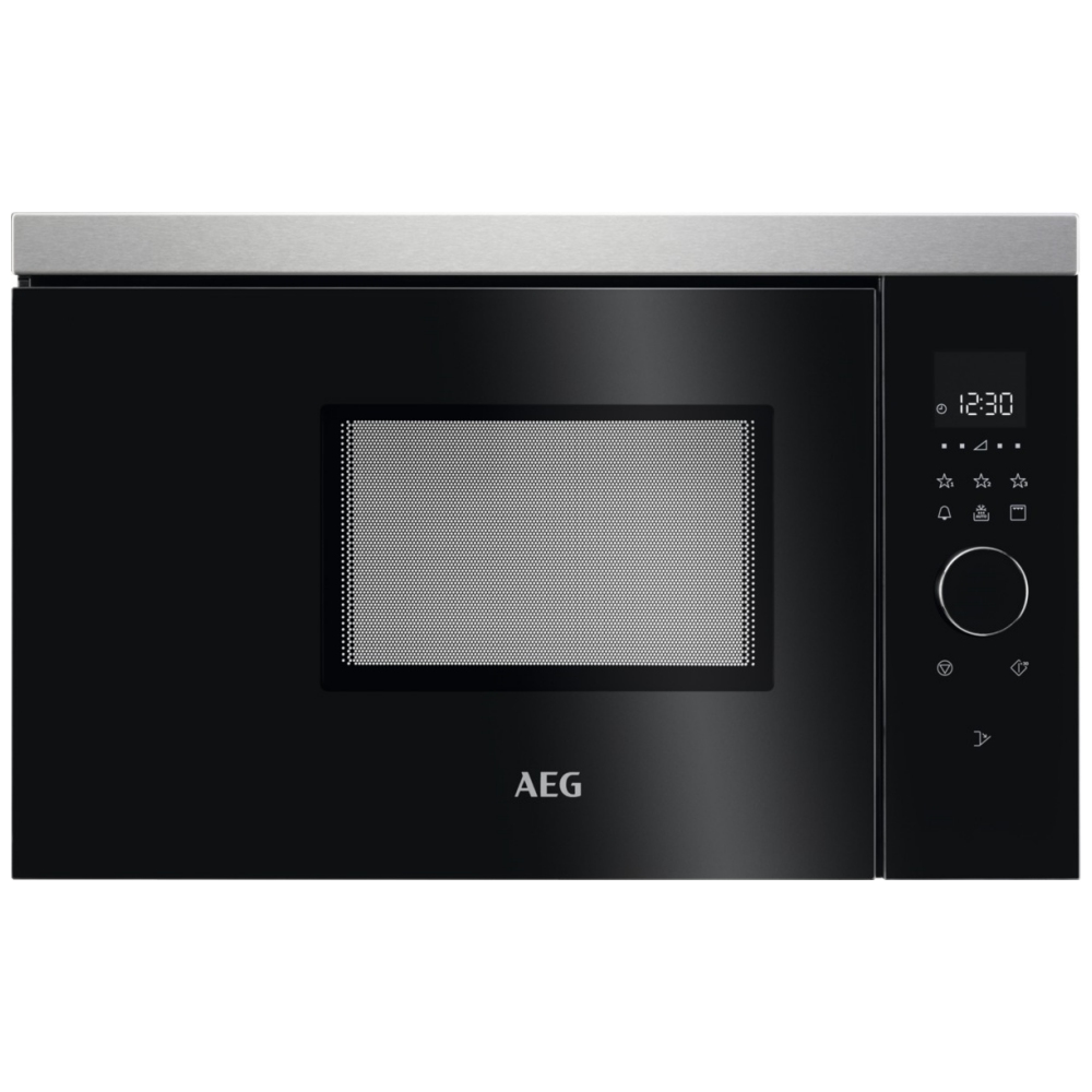 AEG MBB1756DEM 60cm Built In Microwave & Grill For Wall Unit - STAINLESS STEEL