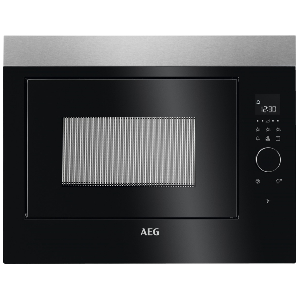AEG MBE2658DEM 60cm Built In Microwave & Grill For Tall Housing - STAINLESS STEEL
