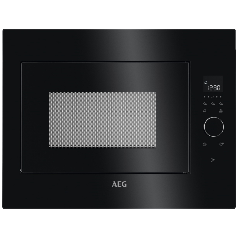 AEG MBE2658SEB 60cm Built In Microwave For Tall Housing - BLACK