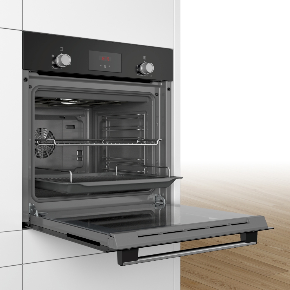 Bosch HHF113BA0B 60cm Serie 6 Single Oven BLACK Appliance City