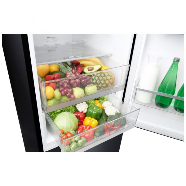 Lg Gbb60mcgfs 60cm Frost Free Fridge Freezer Black Appliance City