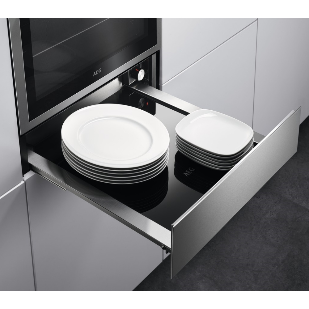 Aeg Kde911424m 14cm Handleless Warming Drawer Stainless Steel