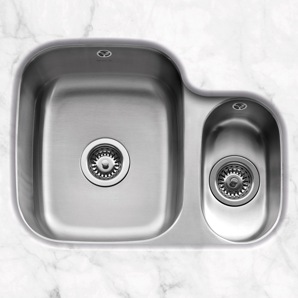 Caple FORM150R Form 150 1.5 Bowl Undermount Sink Right Hand Small Bowl - STAINLESS STEEL
