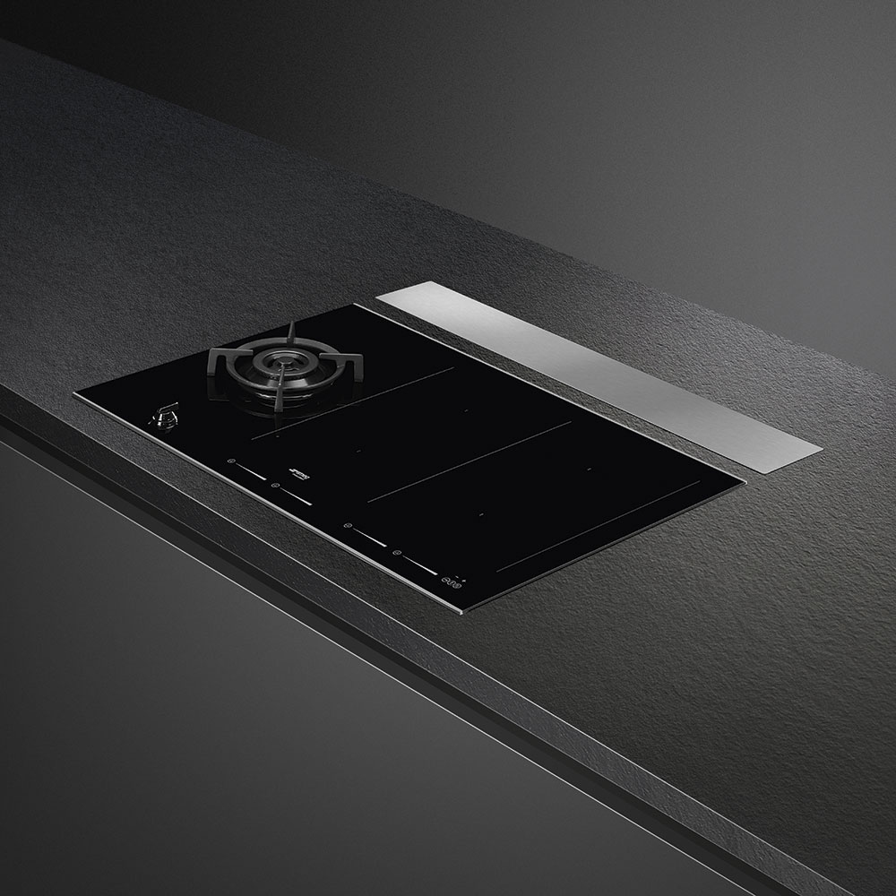 Smeg KSDD90VN2 90cm Dolce Stil Novo Downdraft Extractor BLACK