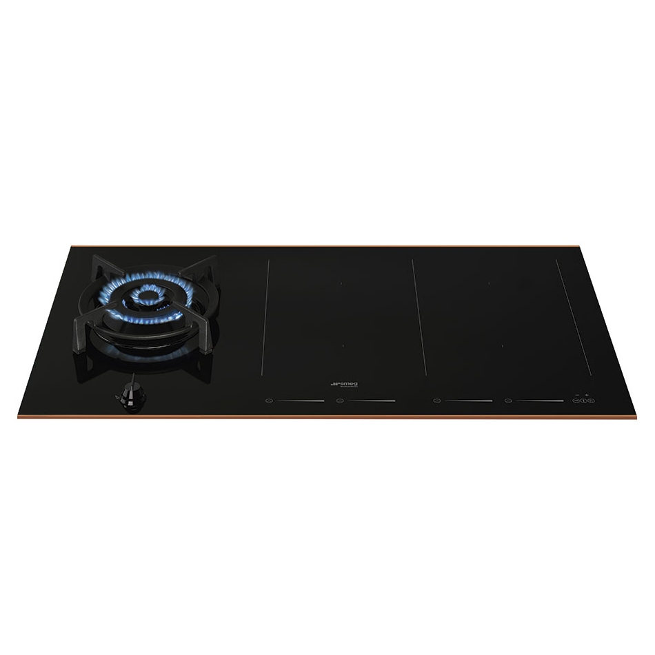Smeg Pm6912wldr 90cm Dolce Stil Novo Mixed Induction And Gas Hob