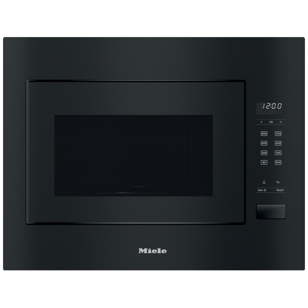 Miele M2240SC 60cm Built In Microwave & Grill For Tall Housing - BLACK