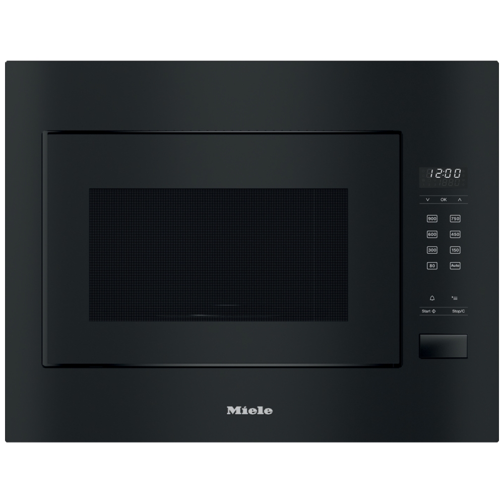 Miele M2240SC 60cm Built In Microwave & Grill For Wall Unit BLACK