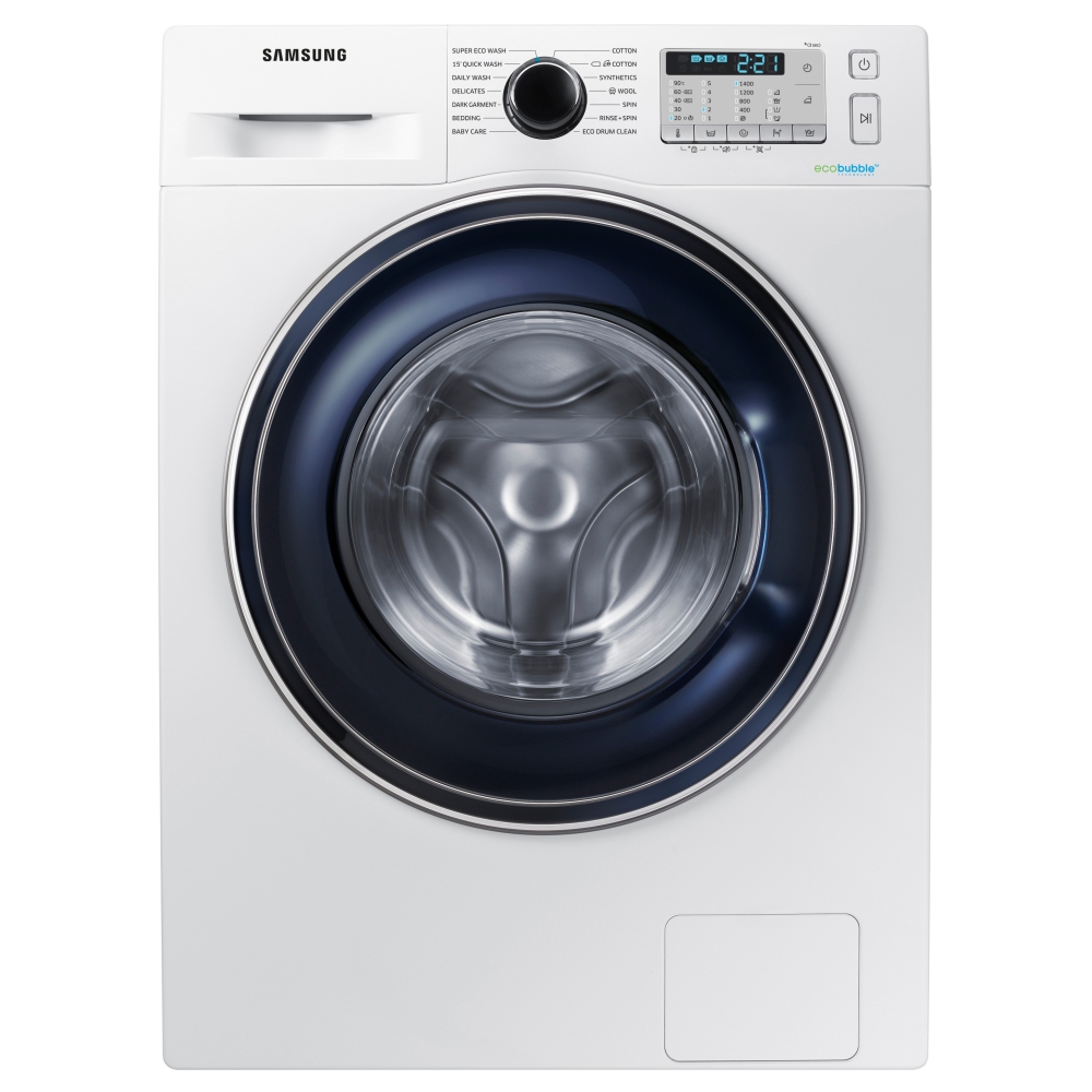 Samsung Ww80j5555faw 8kg Ecobubble Washing Machine
