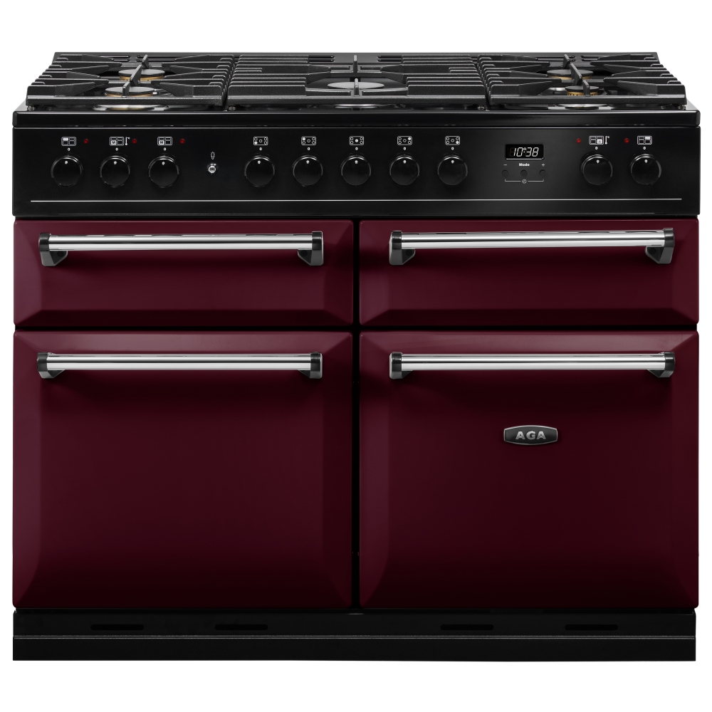 AGA Masterchef MDX110DFCBY Masterchef Deluxe 110cm Dual Fuel Range Cooker 121220 - CRANBERRY