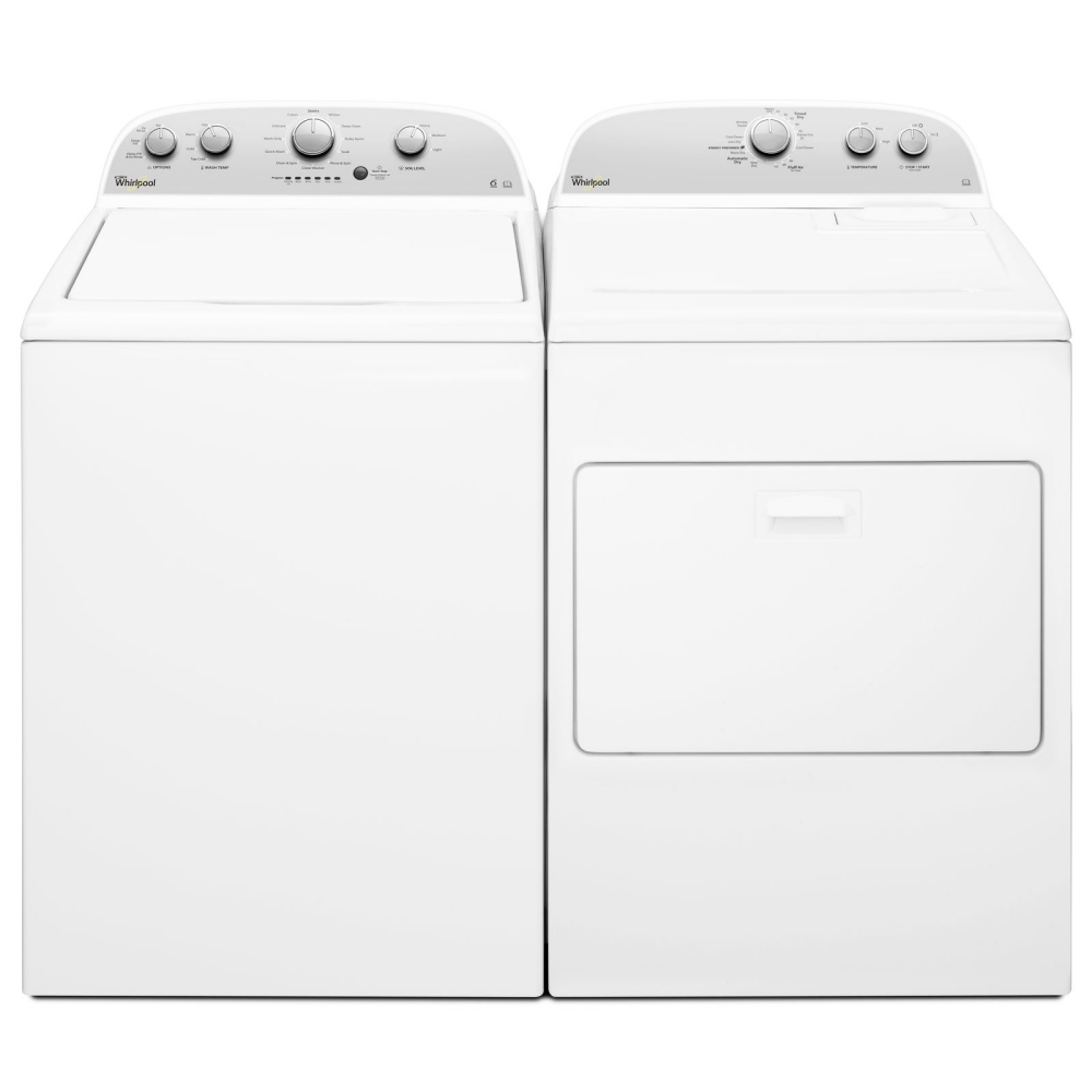 Whirlpool 3LWTW4815FW 3LWED4815FW 15kg American Washing Machine And Dryer Pack - WHITE