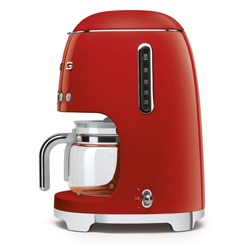 Smeg DCF02RDUK Freestanding Retro Drip Filter Coffee Machine RED