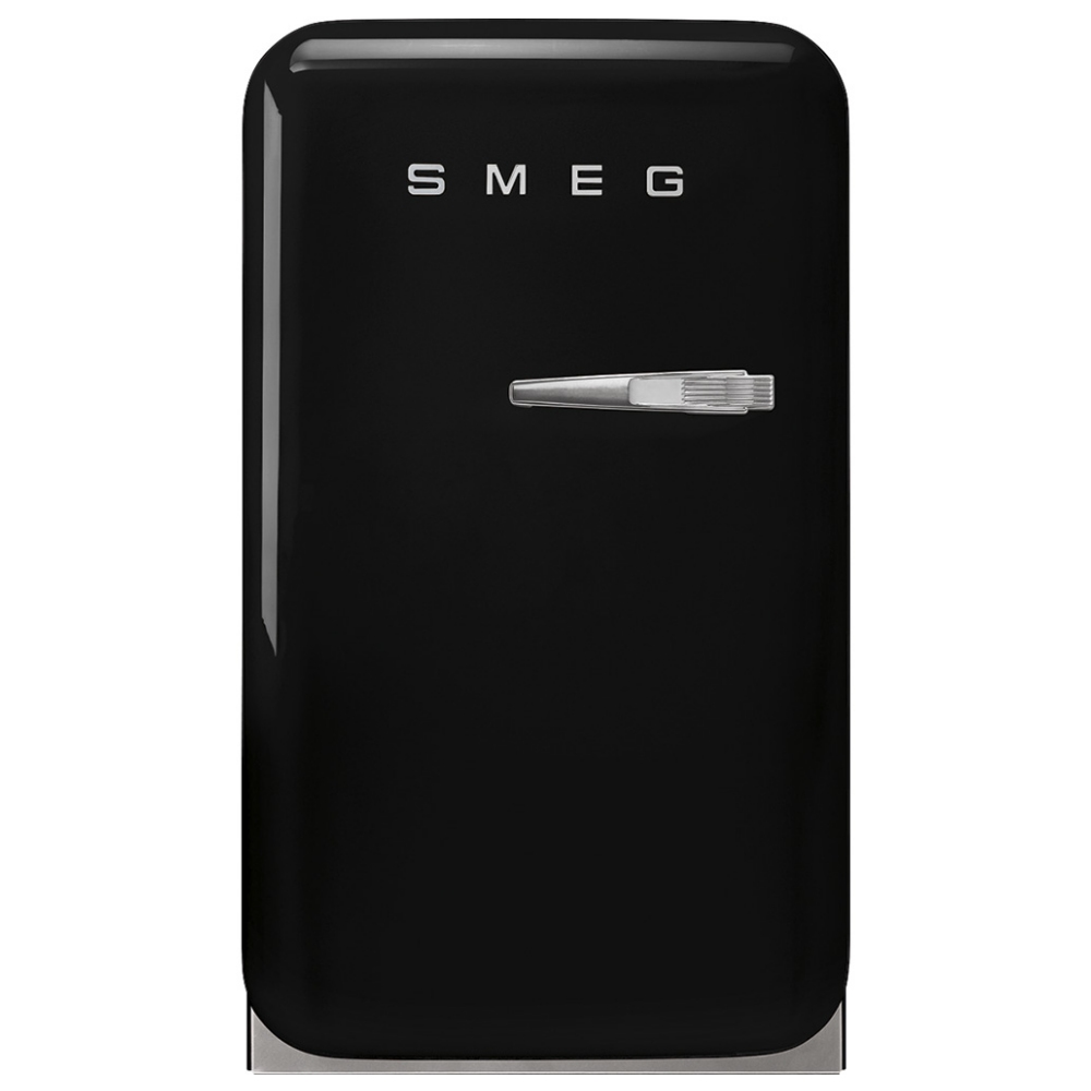 Smeg FAB5LBL3 40cm Retro Mini Bar Fridge Left Hand Hinge BLACK