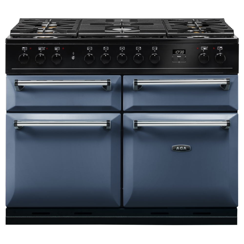 AGA Masterchef MDX110DFDAR Masterchef Deluxe 110cm Dual Fuel Range Cooker - DARTMOUTH BLUE