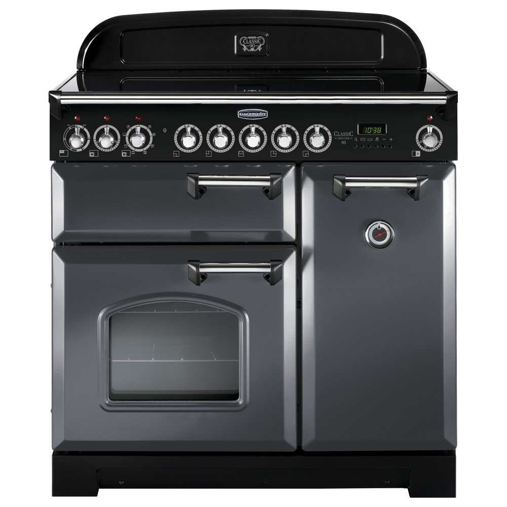 Rangemaster CDL90EISL/C Classic Deluxe 90cm Induction Range Cooker 12419 - SLATE
