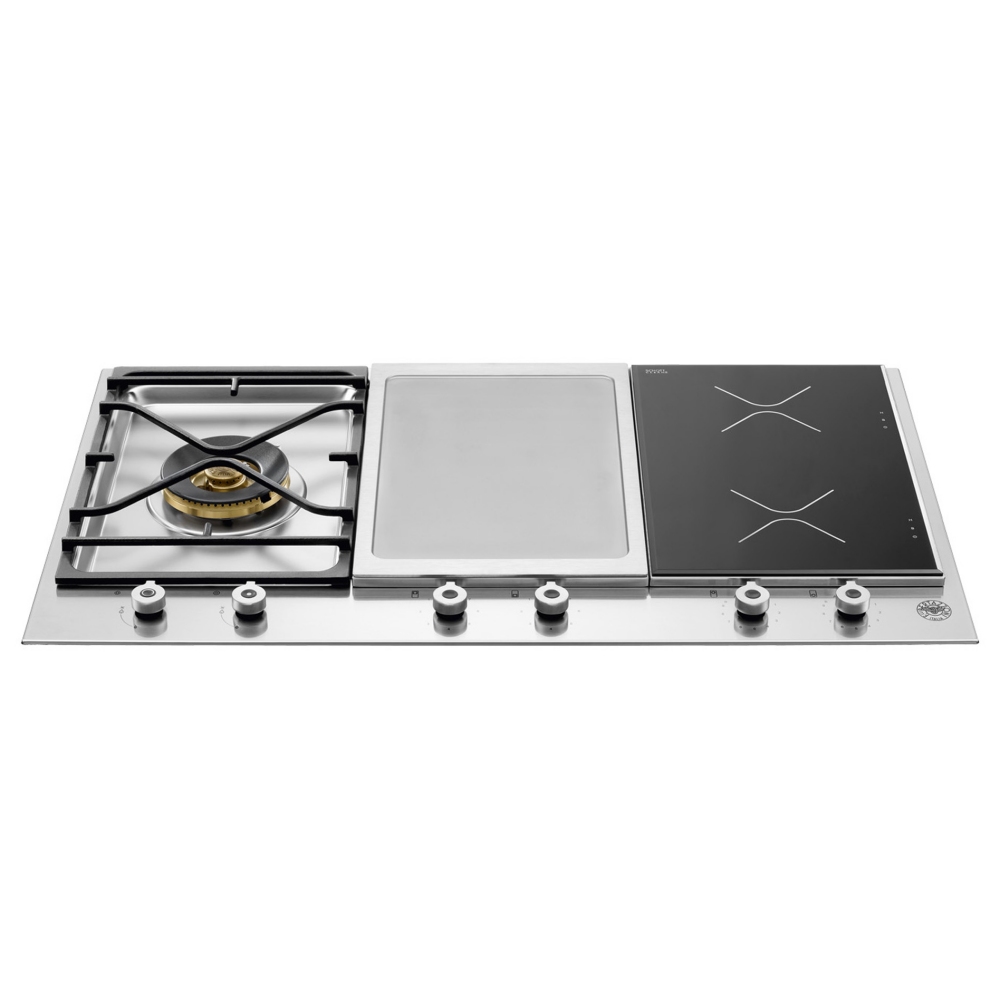 Bertazzoni PM3631IGX 90cm Professional Mixed Gas Ceramic Induction Hob