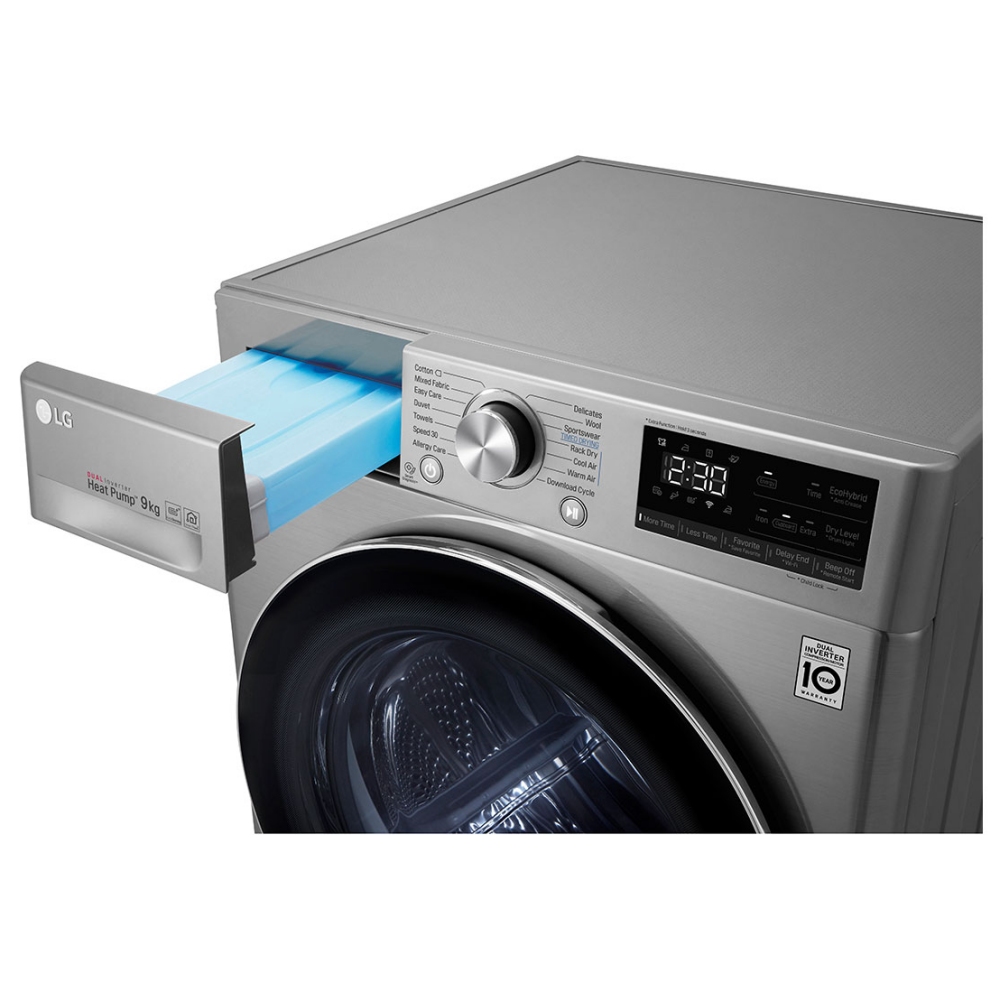 LG FDV909S 9kg Heat Pump Condenser Tumble Dryer GRAPHITE Appliance City