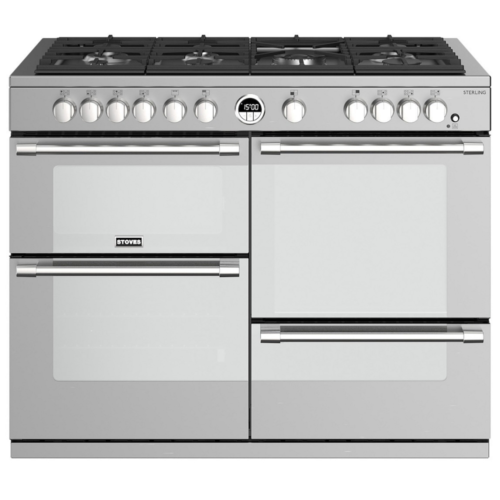 Stoves STERLING S1100GSS 10811 Sterling 110cm Gas Range Cooker - STAINLESS STEEL