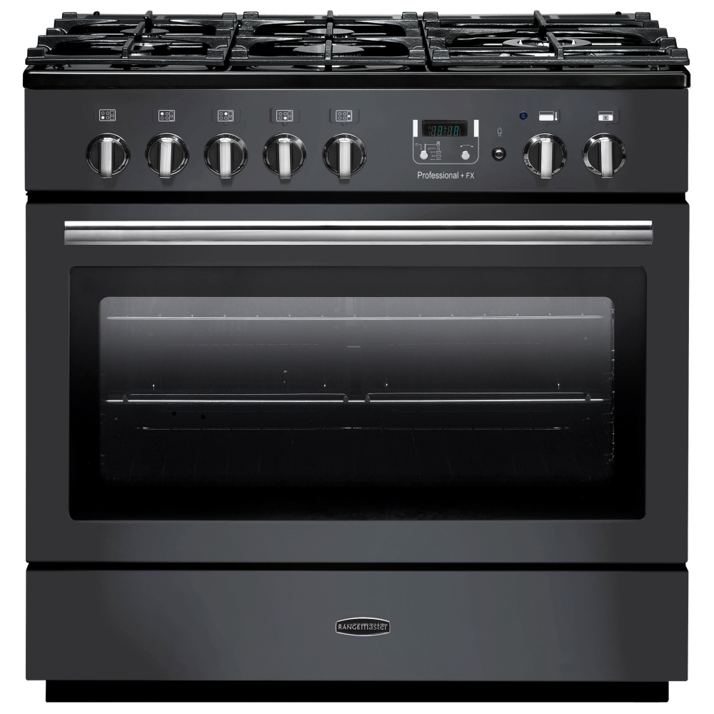 Rangemaster PROP90FXDFFSL/C Professional Plus FX 90cm Dual Fuel Range Cooker 123260 - SLATE