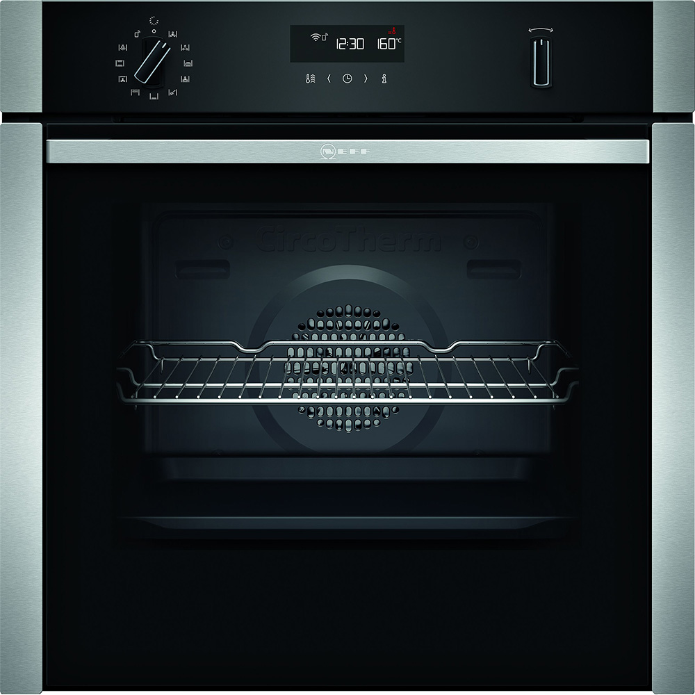 Neff B6ACH7HH0B N50 Slide & Hide Pyrolytic Single Oven – STAINLESS STEEL